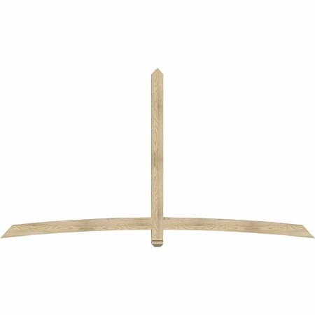 Ekena Millwork Bellingham Rough Sawn Timber Gable Bracket, Douglas Fir, 108"W x 58"H x 4"D x 4"F, 13/12 Pitch GBW108X58X0404BEL00RDF